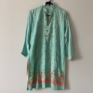 Sea Green Pakistani Small Kurta